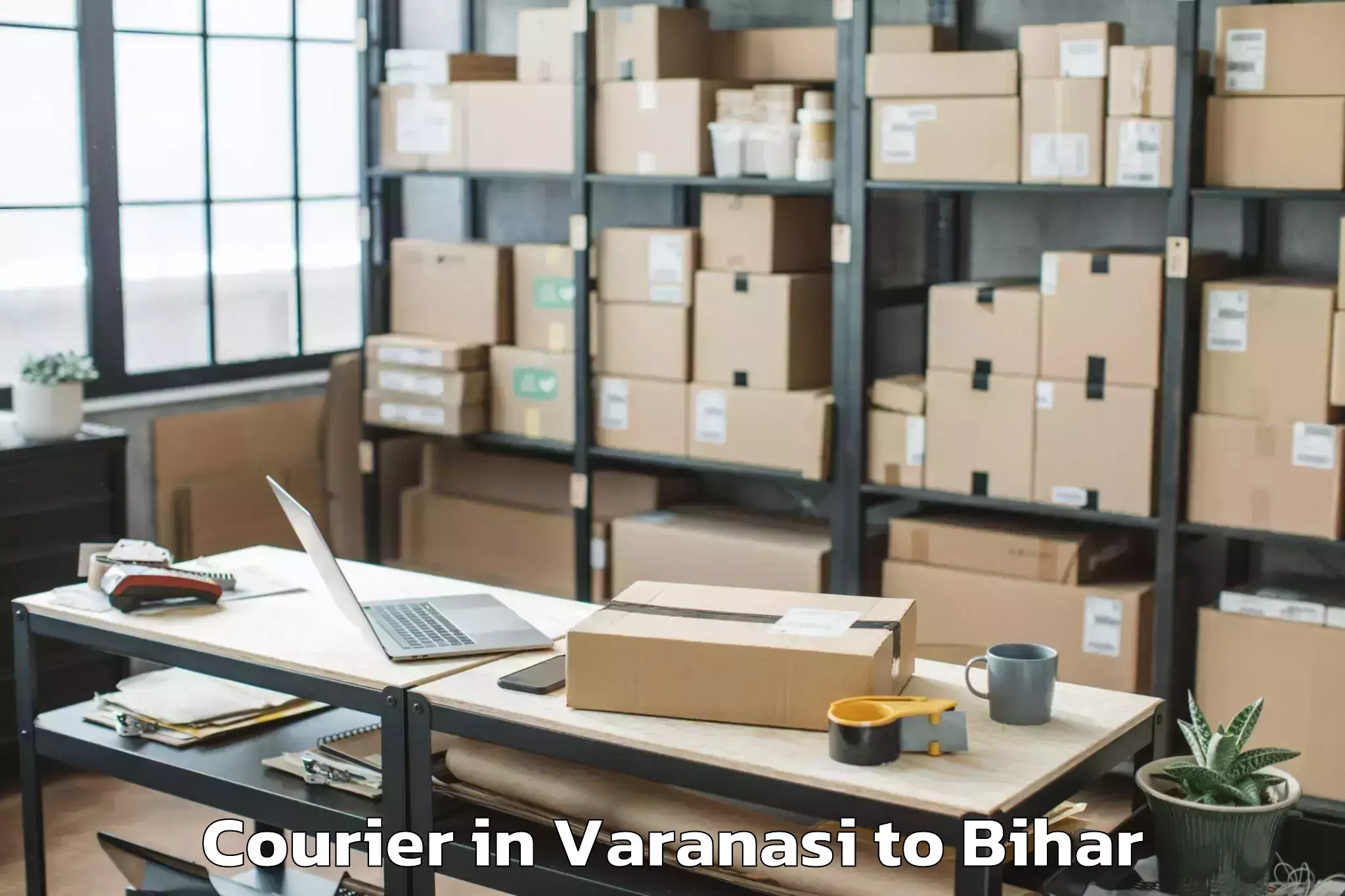 Get Varanasi to Sikta Courier